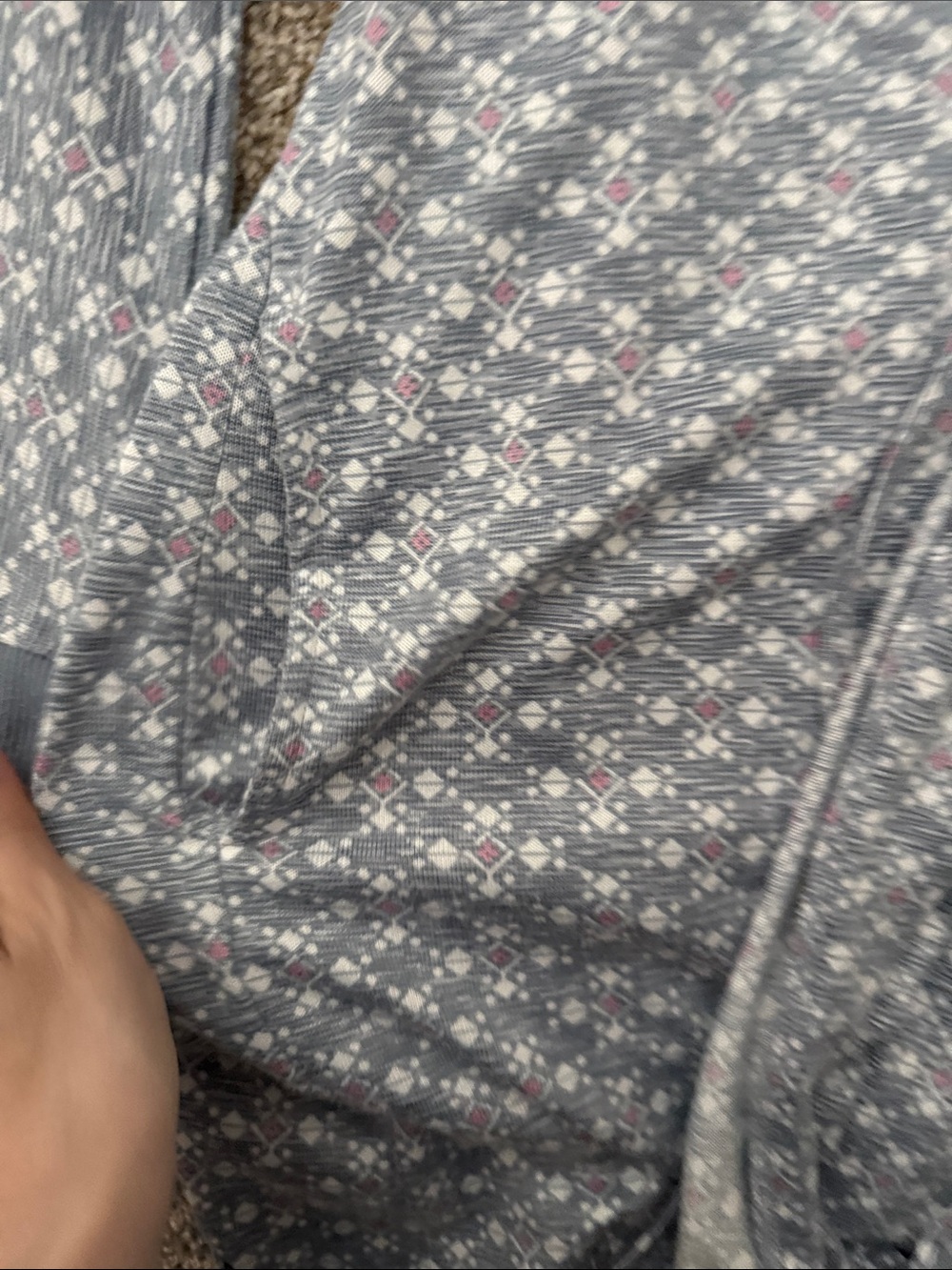 Women’s Grey Floral Hooded Robe - Picture 3 of 3